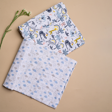 Organic Muslin Swaddle Set - Jungle Fun Set (Pack of 2)