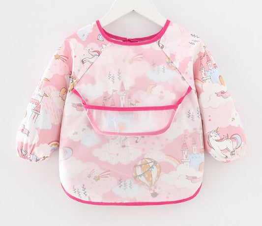 Coverall Waterproof Bibs - Coverall Bibs - Unicorn Pink (Full Sleeves bib)