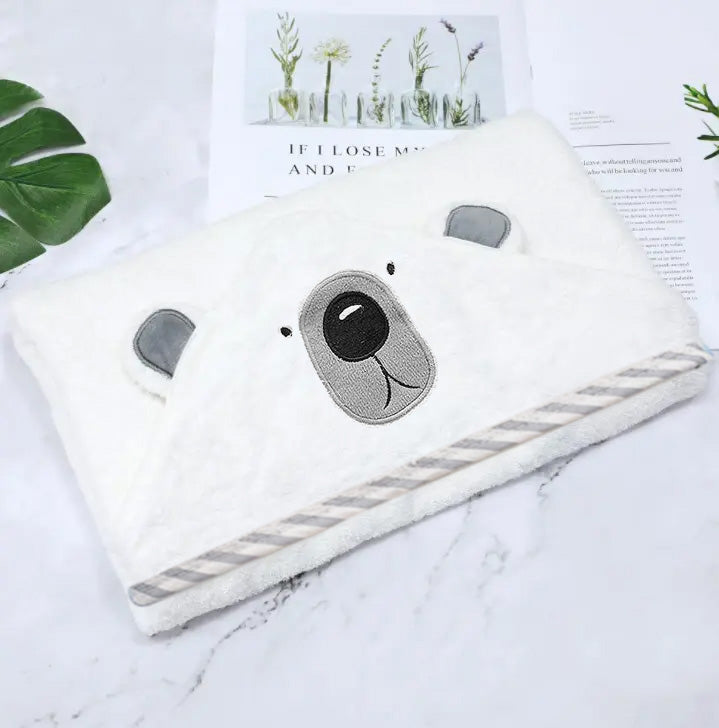 Grey Bear Bamboo Towel