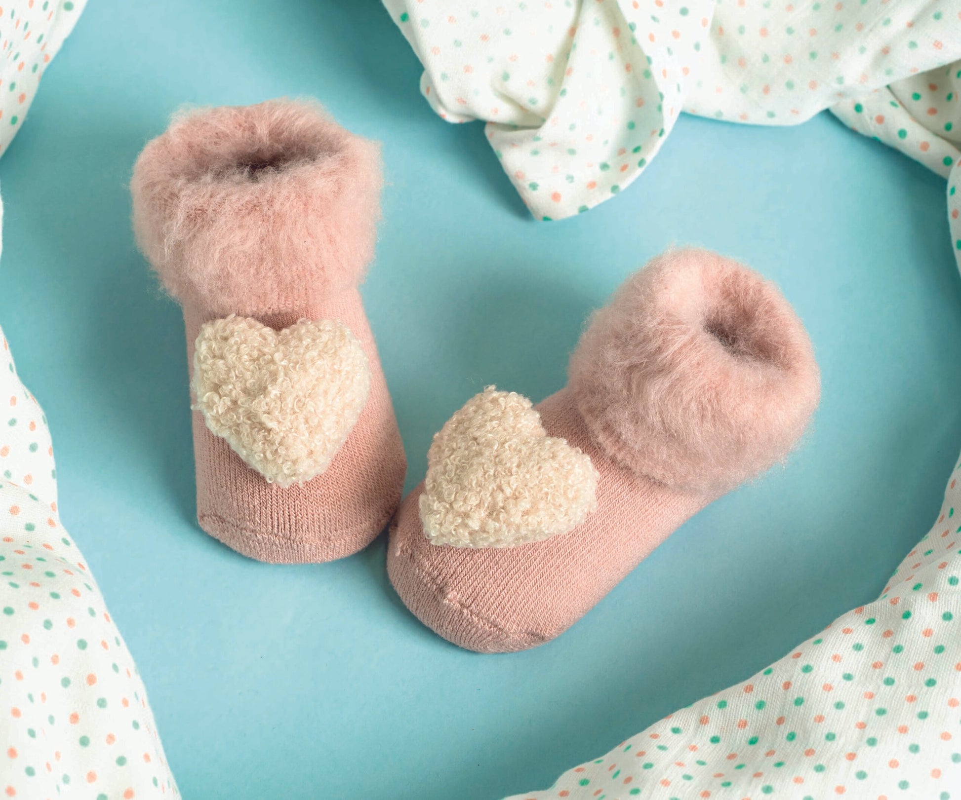 Pink Heart 3D Socks