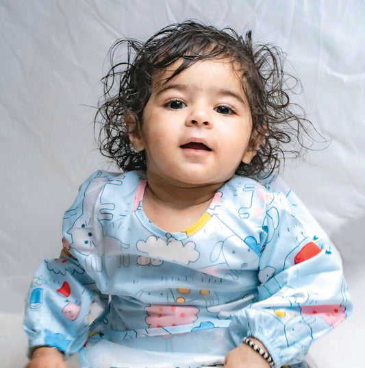 Coverall Waterproof Bibs - My Farm Blue (Full Sleeves bib)