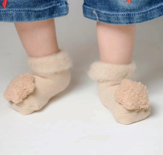Brown Star 3D Socks