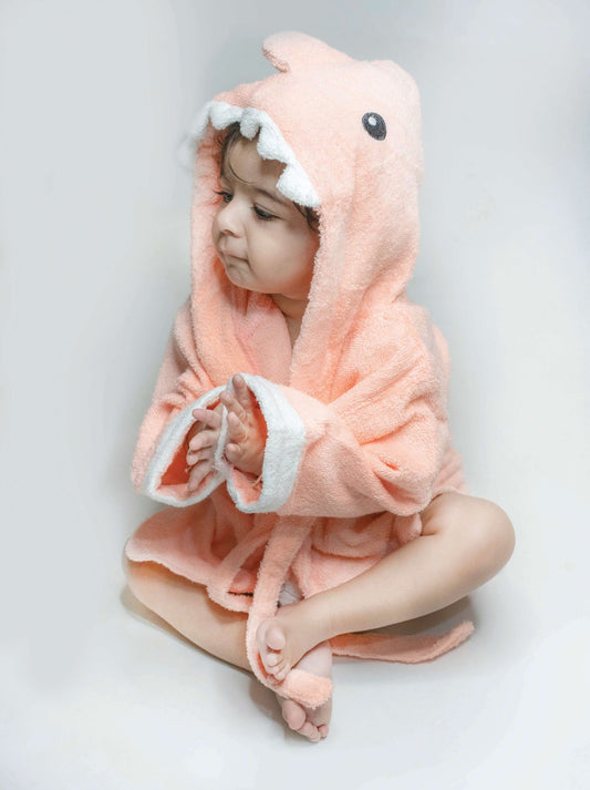 Pink Shark Bath Robe