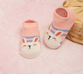 Cute Animal Pink and Yellow Socks