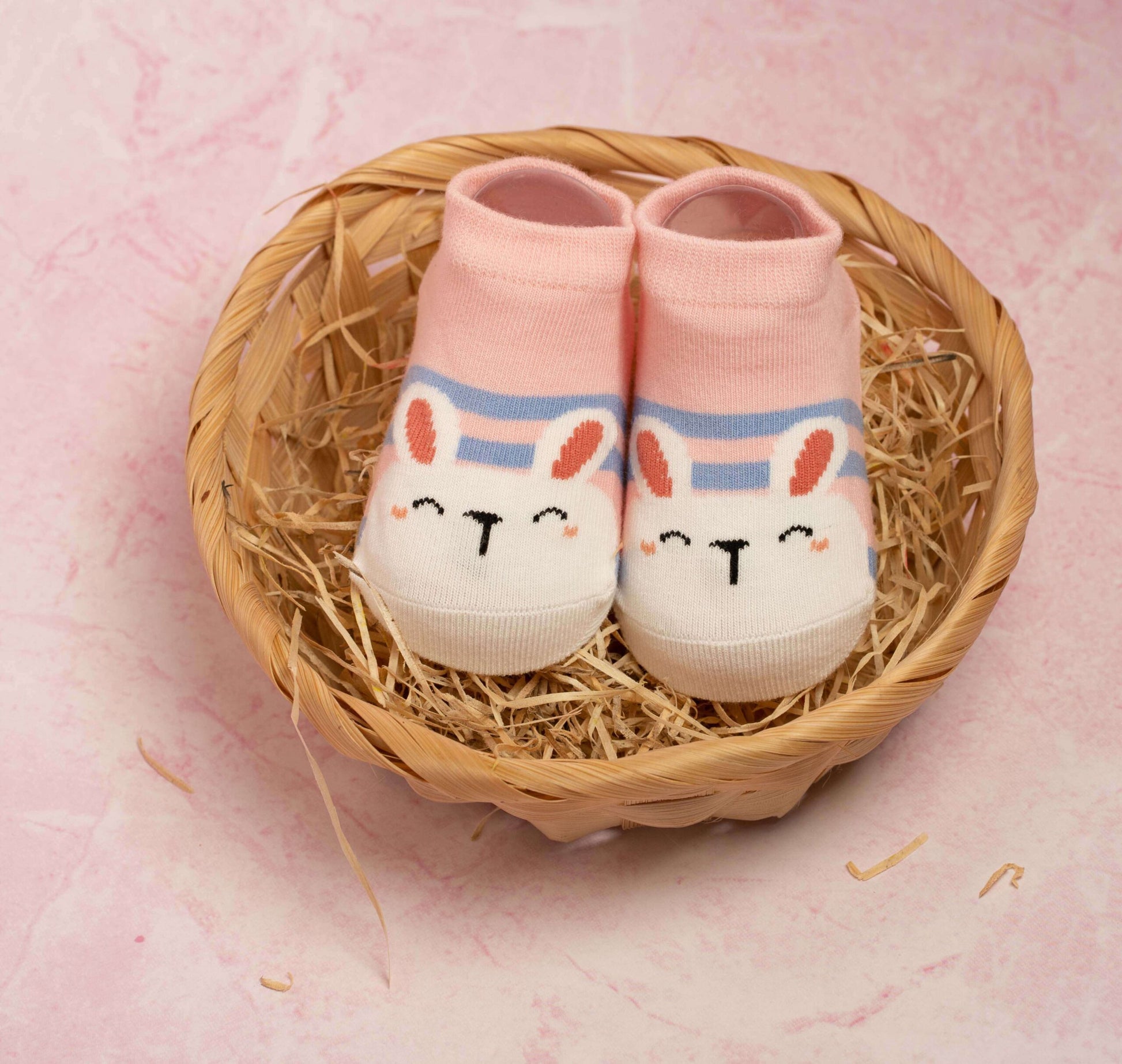 Cute Animal Pink and Yellow Socks