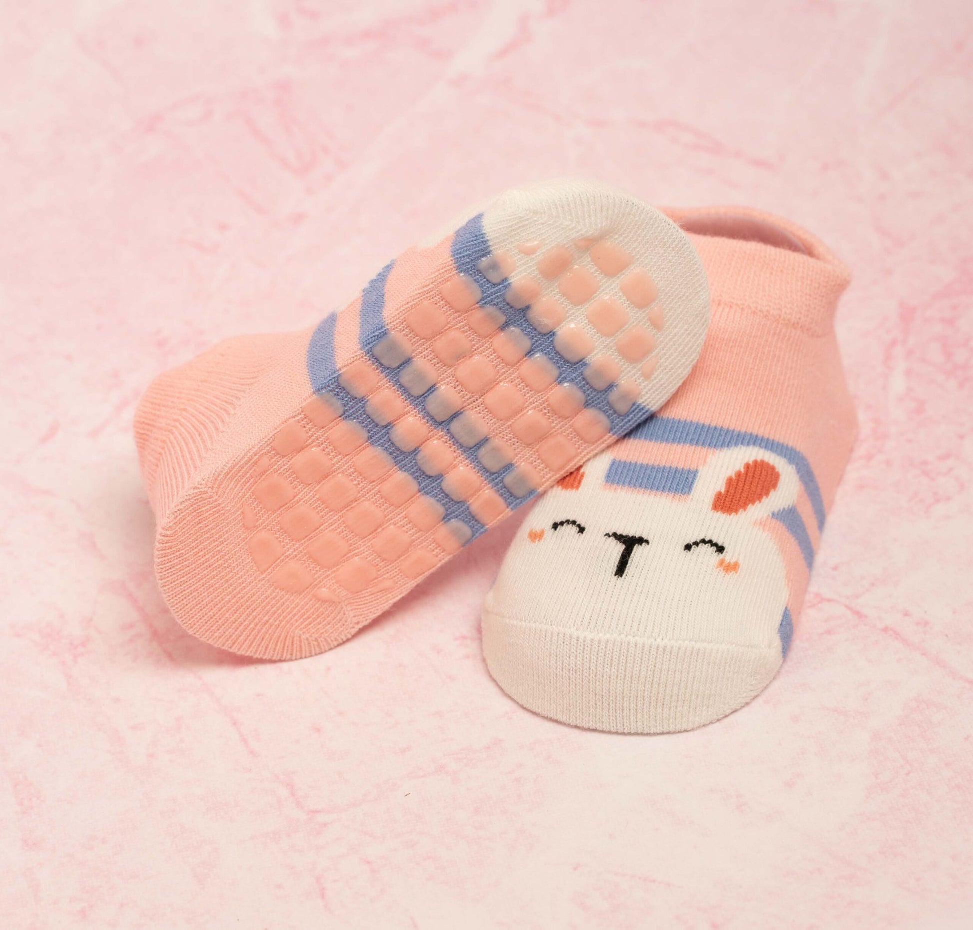 Cute Animal Pink and Yellow Socks