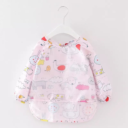 Coverall Waterproof Bibs - My Farm Pink (Full Sleeves bib)