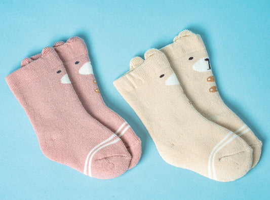 Blue Grey Animal Socks