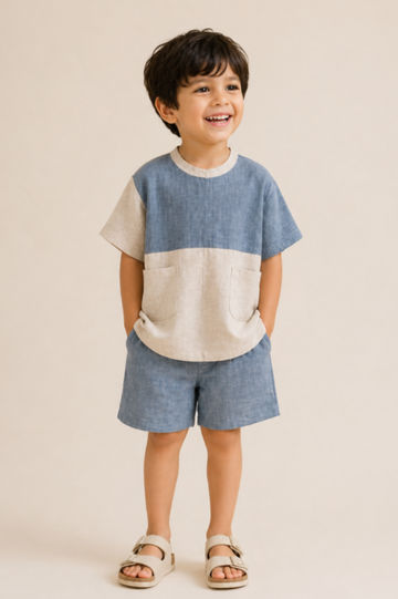 Thread Fairy Oversized Blue Co-Ord Set