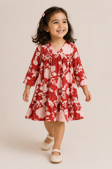 Thread Fairy Floral Schiffli Dress