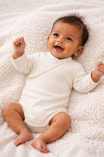 Thread Fairy Gentle Start Adjustable Kimono Bodysuit (Preemie Friendly)