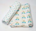 Organic Muslin Swaddle Set - Vibrant Rainbow Set (Pack of 2)