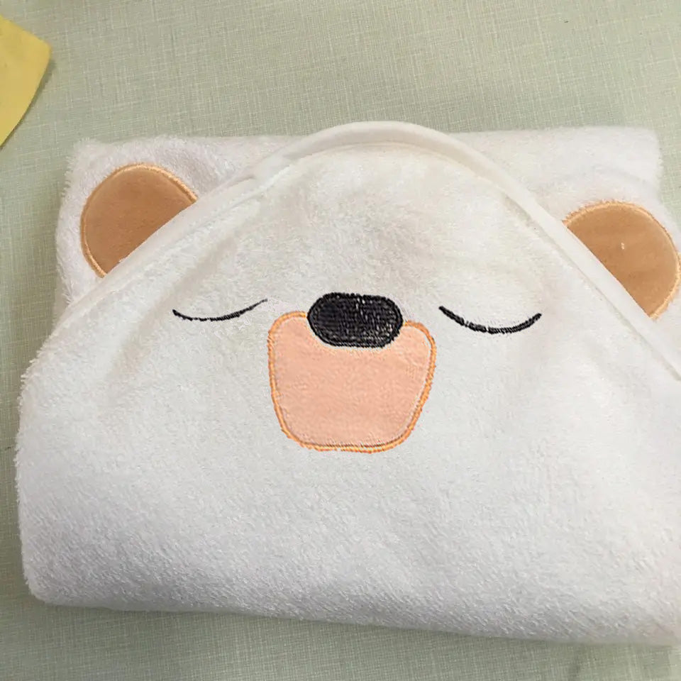 Brown Bear Bamboo Towel