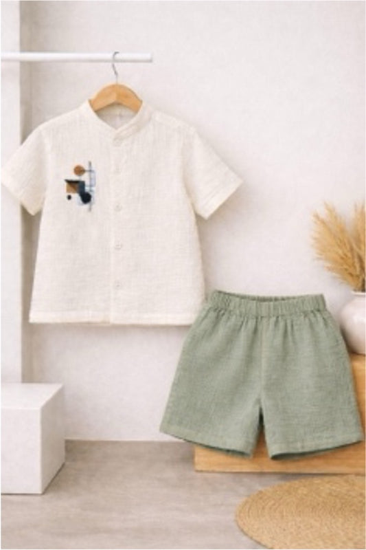 Thread Fairy Ivory and Sage Coord Set