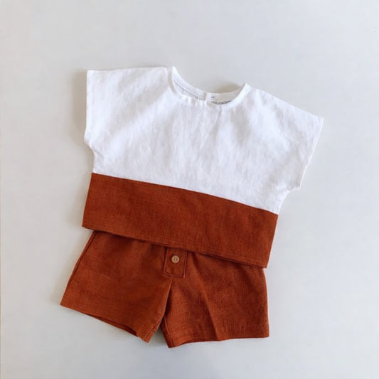 Thread Fairy Cotton Muslin Coord Set – Brown