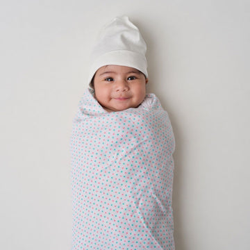 Organic Muslin Swaddle - Polka Polka