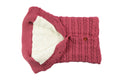 Knit Wool Warm Swaddle Blanket Sleeping Bag Red