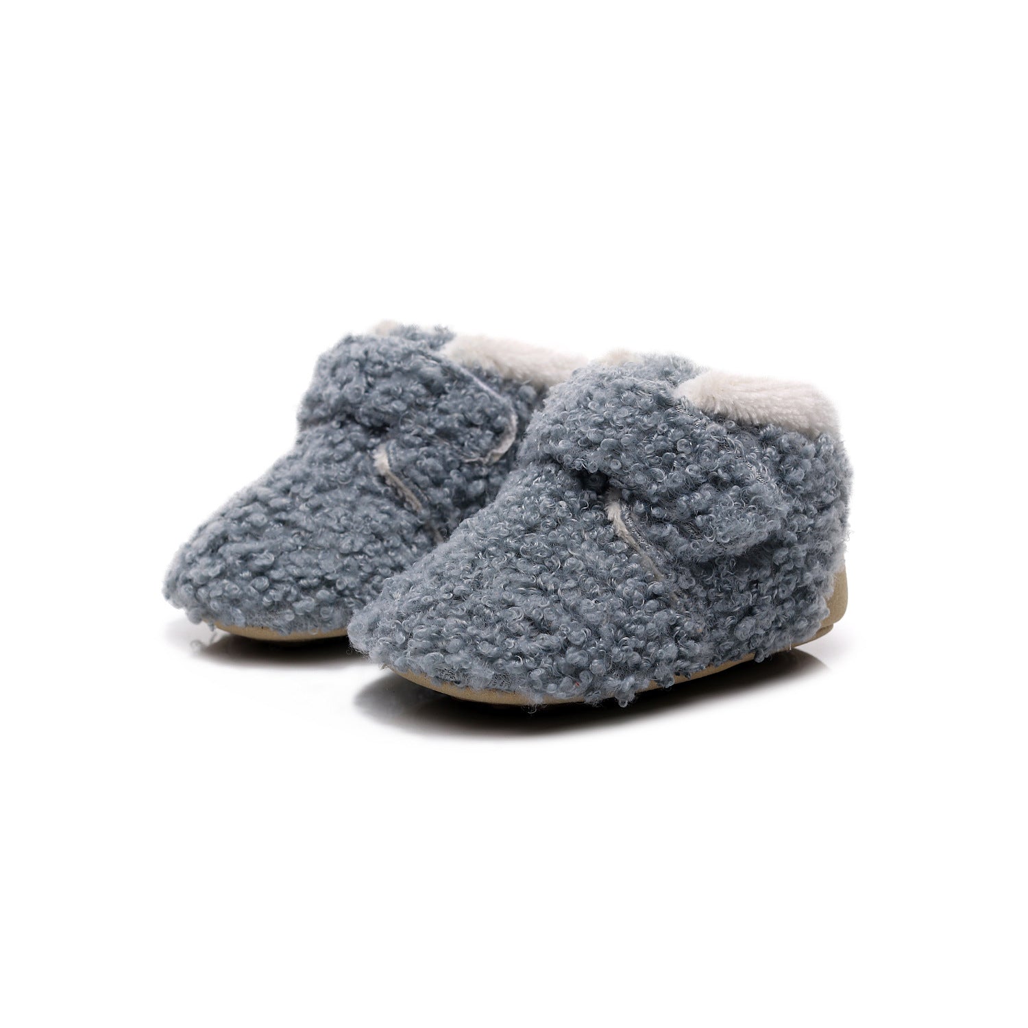 Blue Sherpa Booties