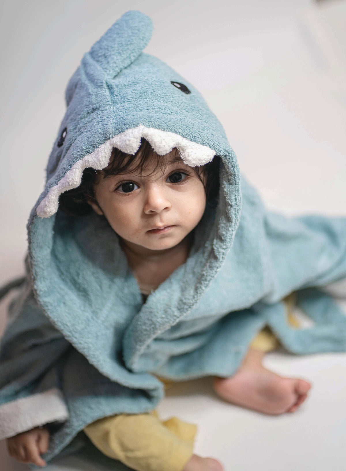 Shark Pattern Robe Blue Shark Bath Robe