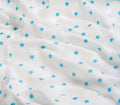 Organic Muslin Swaddle - Blue Stars