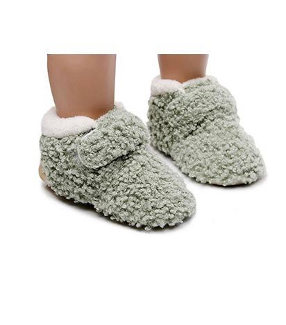 Green Sherpa Booties