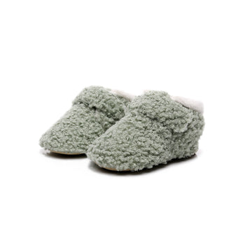 Green Sherpa Booties