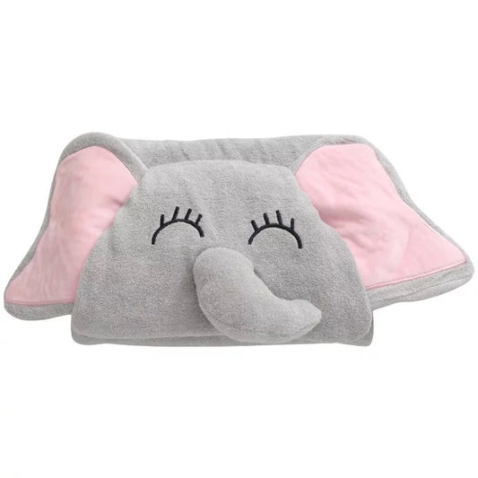 Pink Elephant Bamboo Towel
