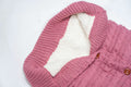 Knit Wool Warm Swaddle Blanket Sleeping Bag Red